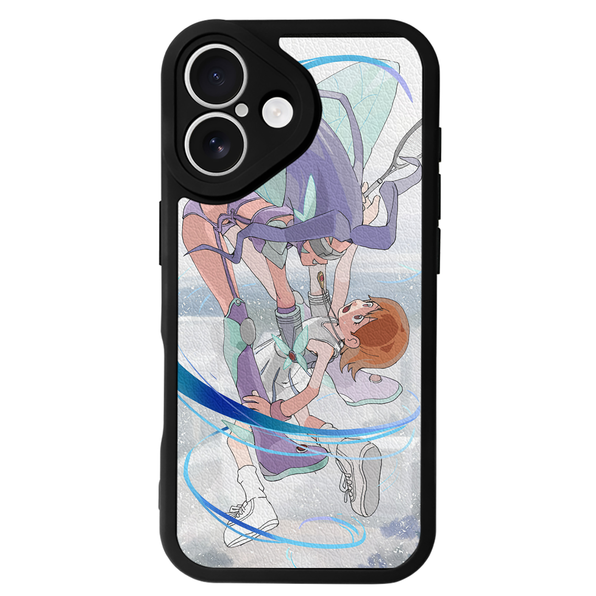 （画像用） Digimon デジタルモンスター/デジモン 【iPhone 16シリーズ対応】シリコンスマホケース（レザー調） 材質：シリコン